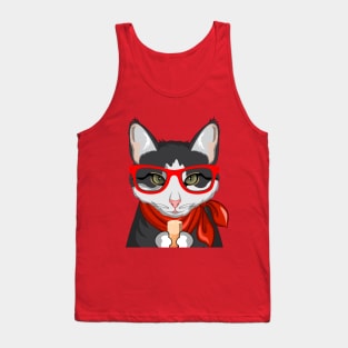 Angry Coffee Cat Tank Top